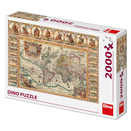 Дино Пазл 2000 шт Античная карта мира