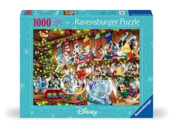 Ravensburger Puzzle 1000 pc Disney Snowglobes 
