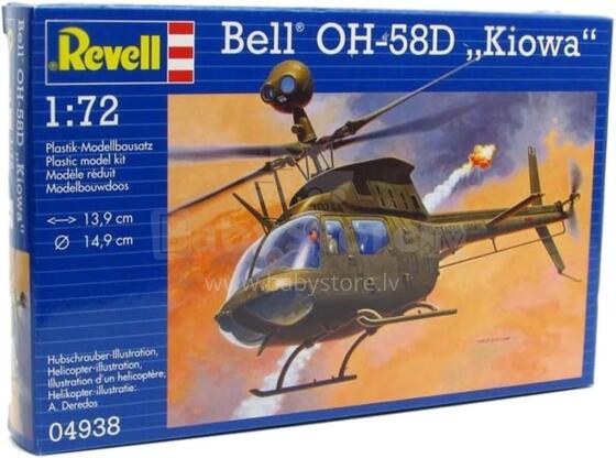 Модель пластикового самолета Revell Bell OH-58D Kiowa 1:72