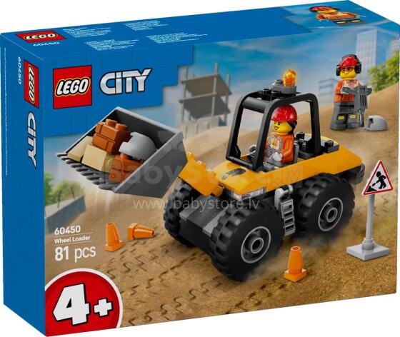 LEGO City Yellow Construction Wheel Loader