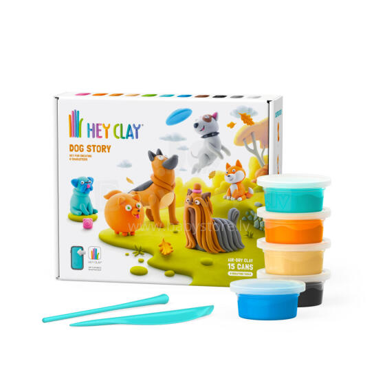 HEY CLAY modelēšanas māls 15 gab.: Suņu izvēle