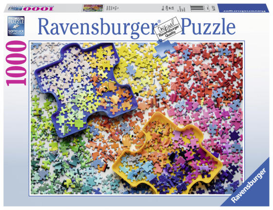 Ravensburger puzle 1000 gabali krāsaini puzles gabali

