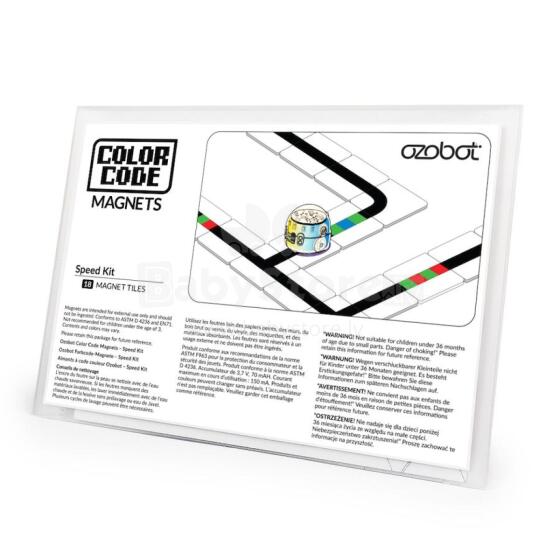 Ozobot Krāsu Koda Magnētu Ātruma Komplekts 18 Flīzes