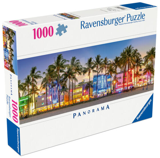 Ravensburger panorāmas puzle 1000 gabali: Nakts spīdums uz Okeāna ceļa