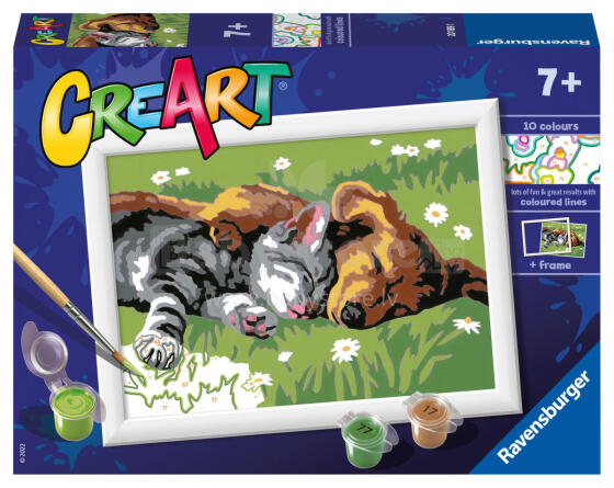 
Ravensburger Рисуй по номерам Спящие друзья