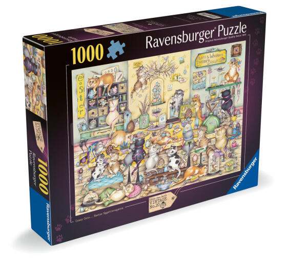 Пазл Ravensburger 1000 деталей: Безумный кот на Пасху