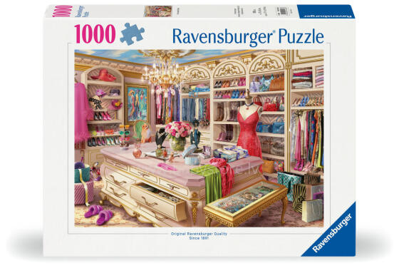 Ravensburger puzle 1000 gab. Vēlamā drēbju skapis