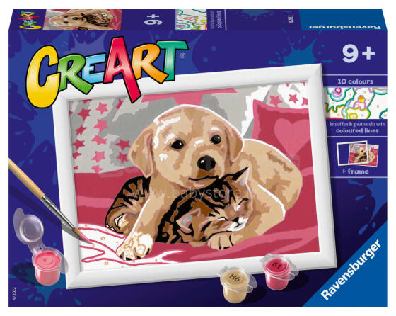 Ravensburger Krāsošana pēc numuriem Segas draugi