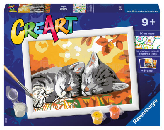 Ravensburger Рисуй по номерам Осенние коты