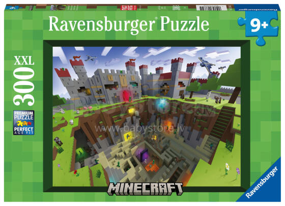 Пазл Ravensburger 300 деталей Minecraft Land Crack