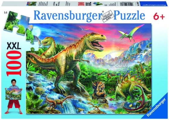 Пазл Ravensburger 100 деталей Время динозавров