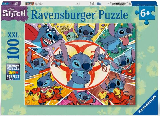 Пазл Ravensburger 100 деталей "Многообразие лиц Стич"
