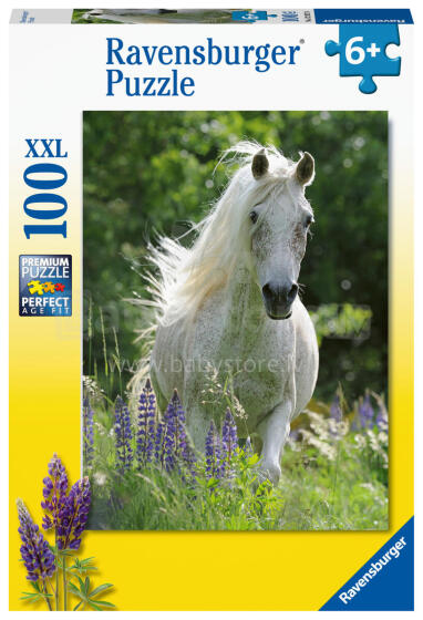 Пазл Ravensburger 100 деталей Белый конь