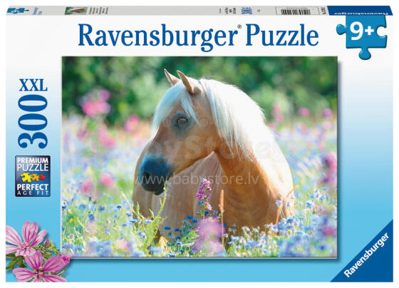 Пазл Ravensburger 300 деталей Лошадь в цветах