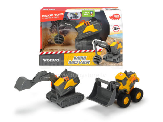 
Мини-гусеничный строительный транспорт Simba Volvo, 3 разных