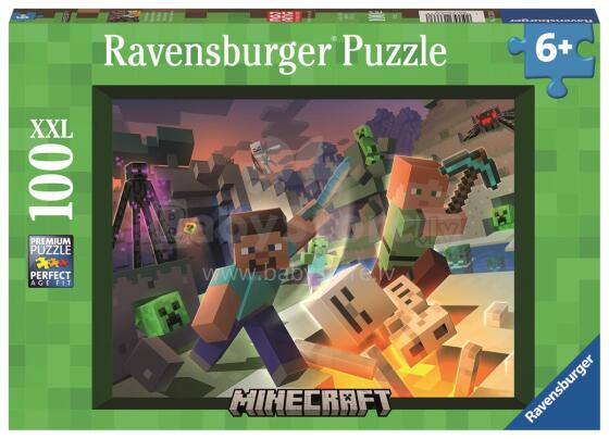 Ravensburger puzle 100 gab. Minecraft Monstri