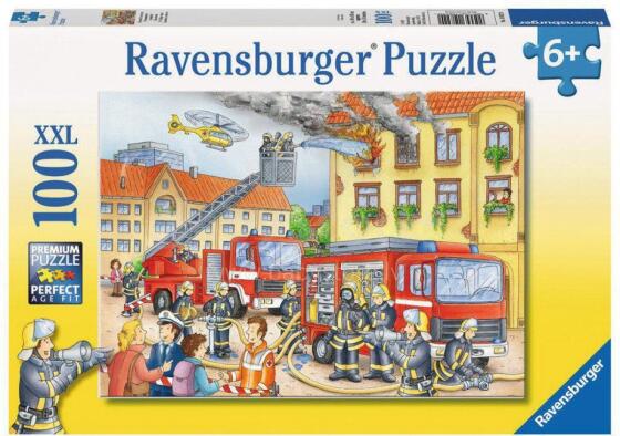 Ravensburger puzle 100 gab. Ugunsdzēsēju brigāde