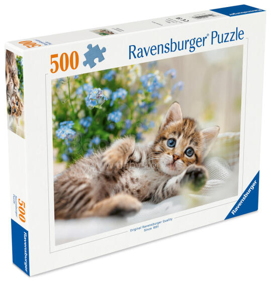 Пазл Ravensburger 500 деталей: Игривый котенок