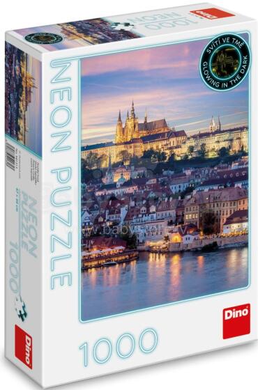 Dino Neon Puzzle 1000 pc Prague Castle
