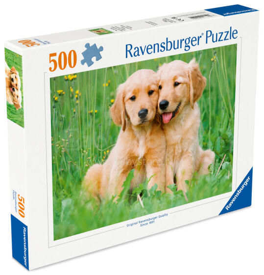 Ravensburger puzle 500 gabali: Zelta retrīveri