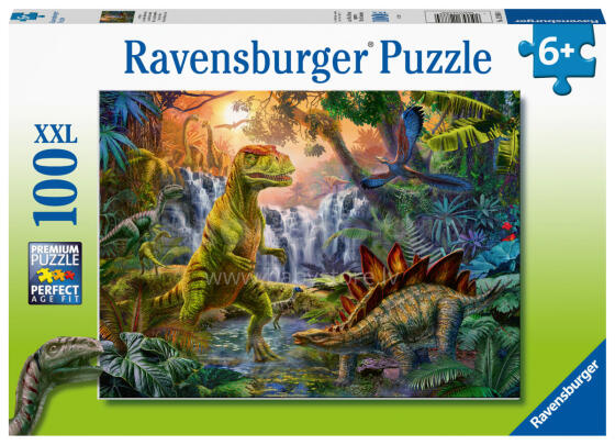 Пазл Ravensburger 100 деталей Динозавровый Оазис