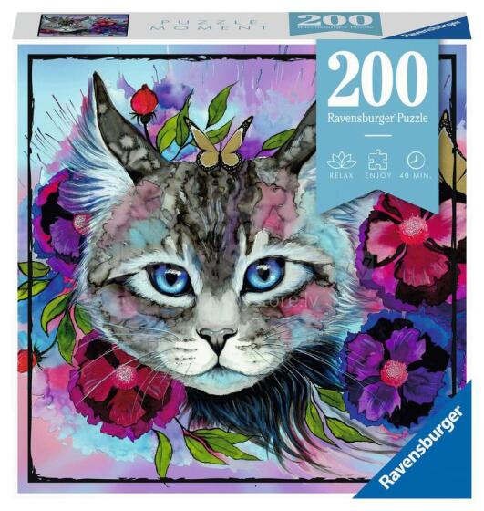 Ravensburger puzle 200 gab. kaķis

