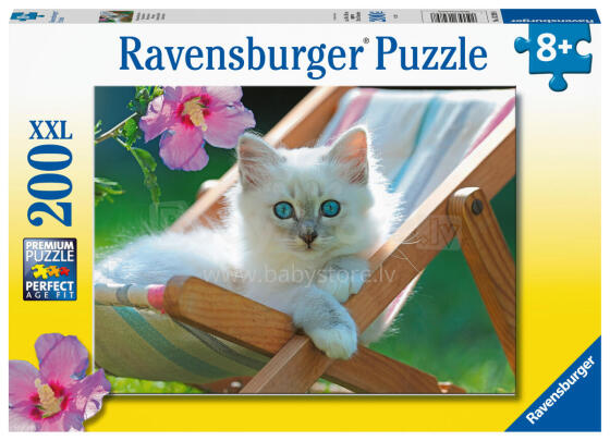 Пазл Ravensburger 200 деталей Белый кот