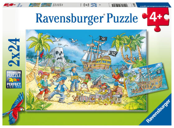 Пазл Ravensburger 2x24 шт. Пираты