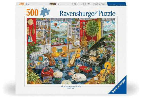 Ravensburger puzle 500 gab. Mūzikas istaba