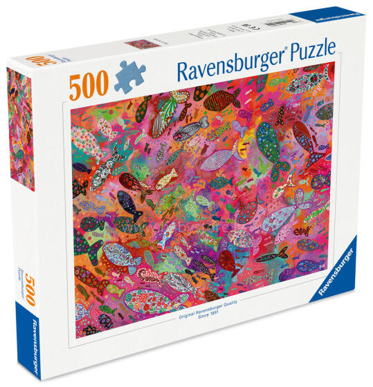 Пазл Ravensburger 500 деталей: Рыбы в фуксии