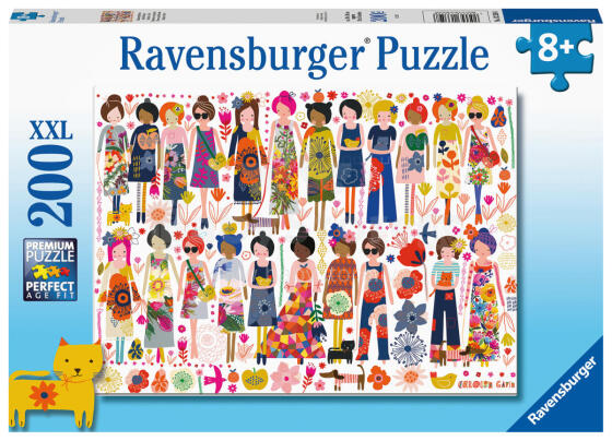 Пазл Ravensburger 200 деталей Цветы и друзья