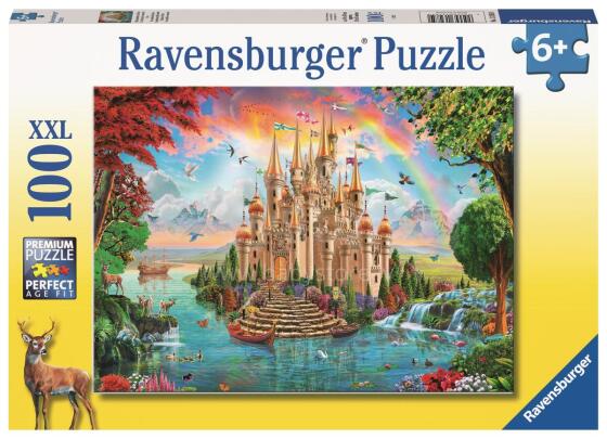 Пазл Ravensburger 100 деталей Радужный замок