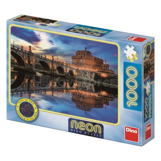 Dino Neon Puzzle 1000 gabali eņģeļa pils