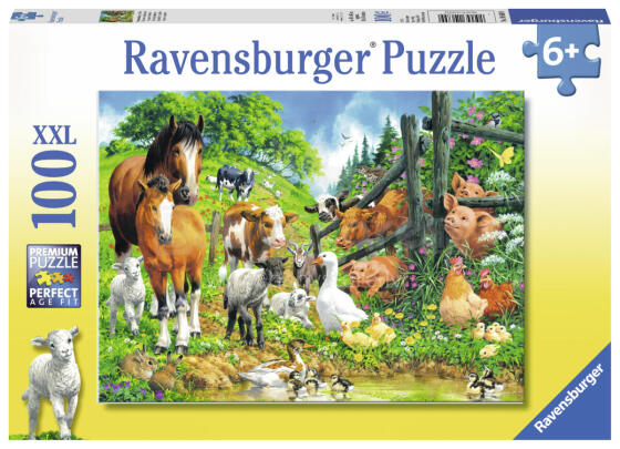 Ravensburger Puzzle 100 pc Animal Get Together