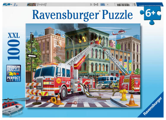 Пазл Ravensburger 100 деталей Пожарные машины
