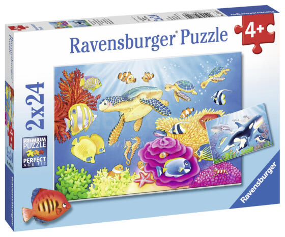 Ravensburger Puzzle 2x24 pc Colourful Underwater World