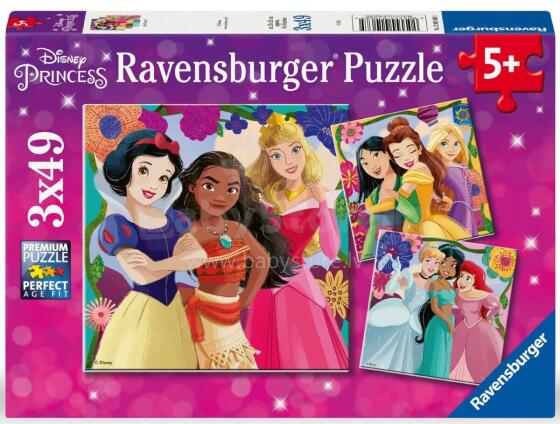 Ravensburger puzle 3x49 gabali Disney princeses