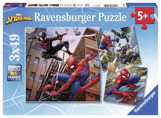 Пазл Ravensburger 3x49 шт Человек-паук
