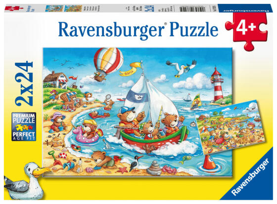 Ravensburger Puzzle 2x24 pc Seaside Holiday