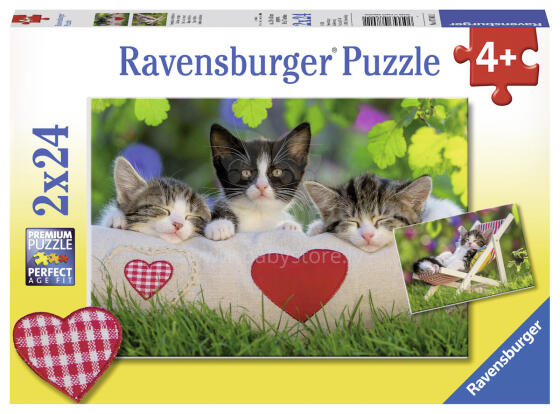 Ravensburger Puzzle 2x24 pc Cats 