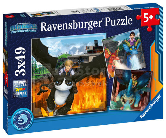 Ravensburger puzles 3x49 gab.