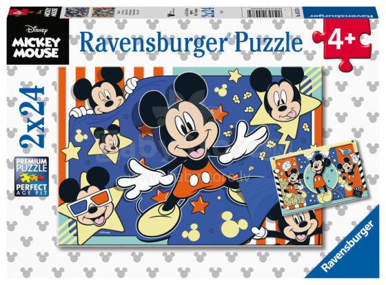 Ravensburger puzle 2x24 gabali Mickey Mouse