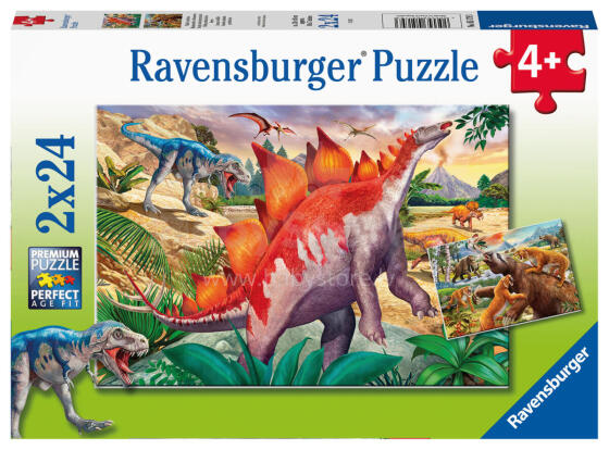 Ravensburger Puzzle 2x24 pc Dinosaurs