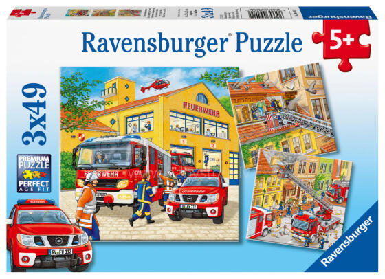 Ravensburger Puzzle 3x49 pc Fire Brigade Run