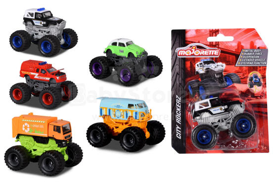 Majorette Monster Cars City Rockerz 5 Different