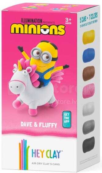 HEY CLAY Modeling Clay Minion Dave & Fluffy