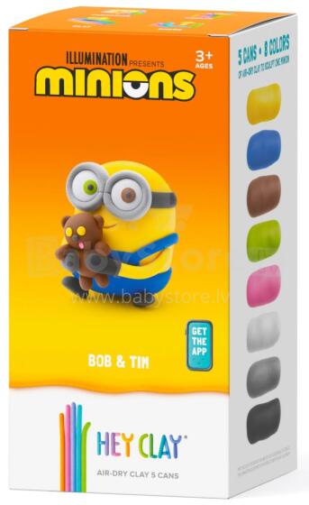 HEY CLAY modelēšanas māls Minions Bobs un Tims