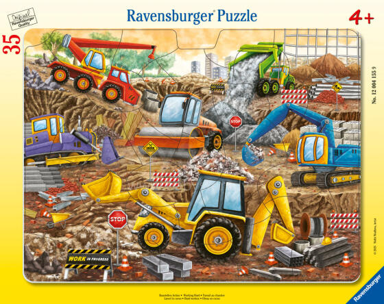 Ravensburger Rāmja puzle 35 gabali: Visi strādā