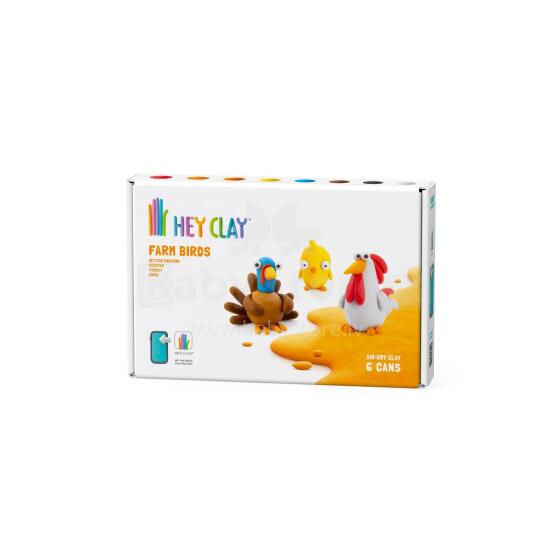 HEY CLAY Моделирующая глина 6 шт: Выбор фермерских птиц 2