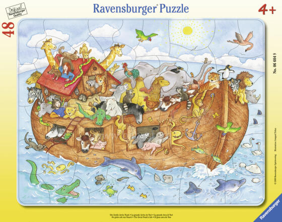 Пазл-рамка Ravensburger 48 деталей "Ковчег Ноя"